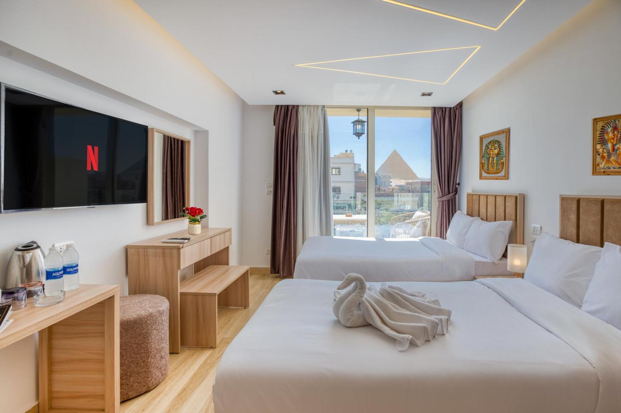 The Platinum Pyramid View Inn Kafret el-Gabal Esterno foto
